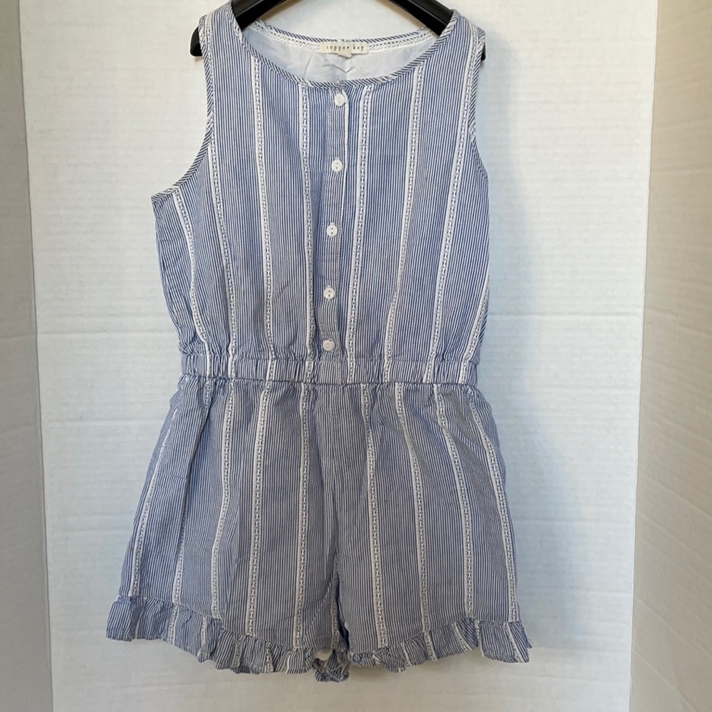 COPPER KEY Girls Short Cotton Jumpsuit Size L